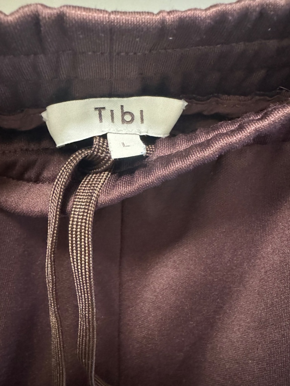 Tibi Active Knit Winslow Snap Hem Pants Brown Size L (Petite / Short) - Picture 4 of 6